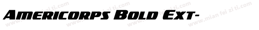 Americorps Bold Ext字体转换